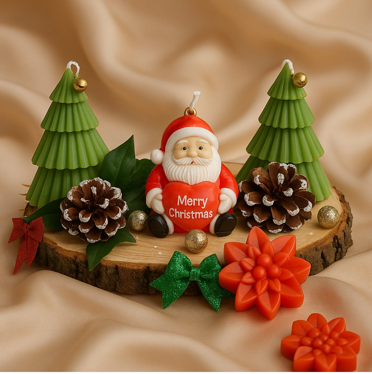 🎄✨️Handmade Christmas Candle Display✨️🎄